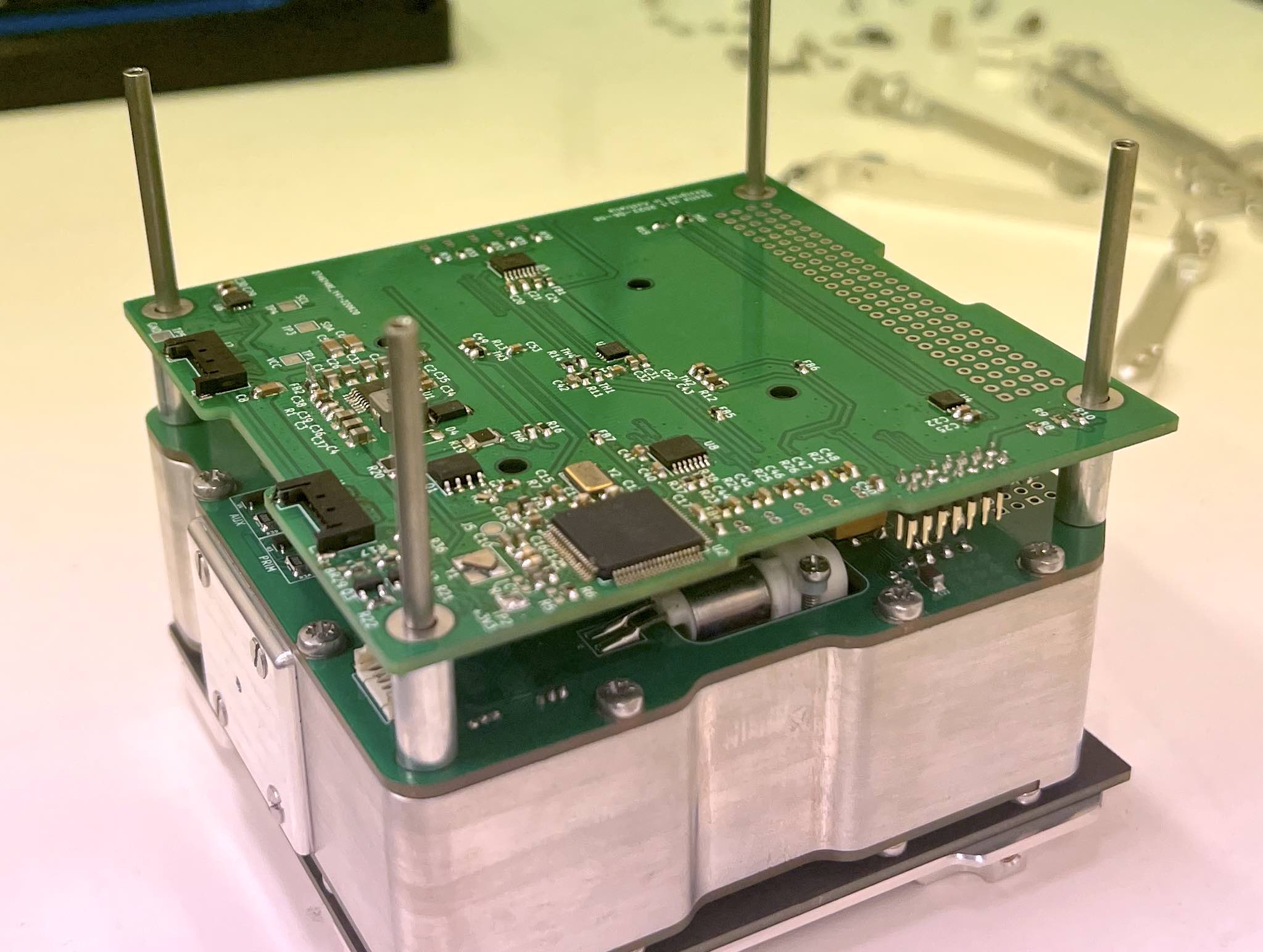 Space systems photo Photo of Mawson Rovers cubesat electronics PCB
