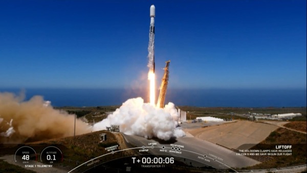 Mawson Rovers reaches orbit on Waratah Seed-1 Falcon 9 lifting off from Vandenberg Space Force Base carrying the Transporter-11 rideshare mission